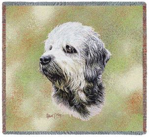Dandie Dinmont - Lap Square Cotton Woven Throw