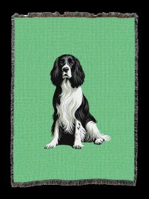 English Springer Cotton Woven Throw