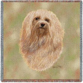 Havanese - Lap Square Cotton Woven Throw