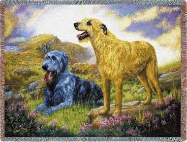 Irish Wolfhound - Cotton Woven Blanket