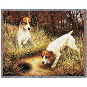 Jack Russell Terrier - Cotton Woven Blanket