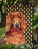 Irish Setter Candy Corn Halloween Garden Flag