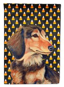 Dachshund Candy Corn Halloween Garden