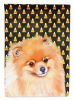 Pomeranian Candy Corn Halloween Garden Flag