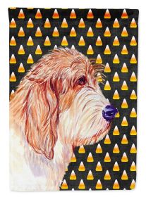 Petit Basset Griffon Vendeen Candy Corn Halloween Garden Flag