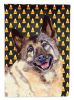 Norwegian Elkhound Candy Corn Halloween Garden Flag