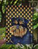 Brussels Griffon1 Style # 2 Candy Corn Halloween Garden Flag