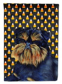Brussels Griffon1 Style # 2 Candy Corn Halloween Garden Flag