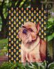 Brussels Griffon #2 Candy Corn Halloween Garden Flag