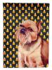 Brussels Griffon #2 Candy Corn Halloween Garden Flag