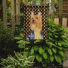 Silky Terrier Candy Corn Halloween Garden Flag