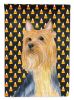 Silky Terrier Candy Corn Halloween Garden Flag