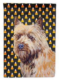Cairn Terrier Candy Corn Halloween Garden Flag