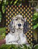 English Setter Candy Corn Halloween Garden Flag