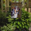 Basset Hound Candy Corn Halloween Garden Flag