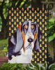 Basset Hound Candy Corn Halloween Garden Flag