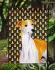 Whippet Candy Corn Halloween Garden Flag