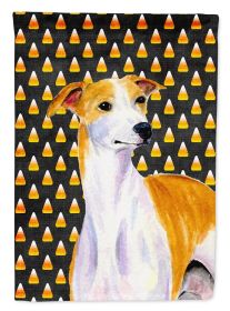 Whippet Candy Corn Halloween Garden Flag