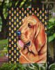 Bloodhound Candy Corn Halloween Garden Flag
