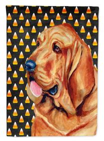 Bloodhound Candy Corn Halloween Garden Flag