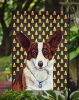 Corgi Candy Corn Halloween Garden Flag