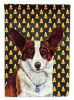 Corgi Candy Corn Halloween Garden Flag