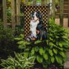 Bernese Mountain Dog Candy Corn Halloween Garden Flag