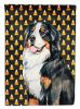 Bernese Mountain Dog Candy Corn Halloween Garden Flag