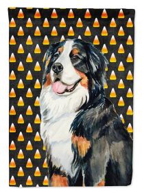 Bernese Mountain Dog Candy Corn Halloween Garden Flag