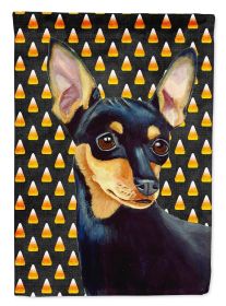 Min Pin Candy Corn Halloween Garden Flag