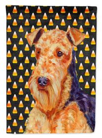 Airedale Candy Corn Halloween Garden Flag