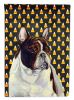 French Bulldog Candy Corn Halloween Garden Flag