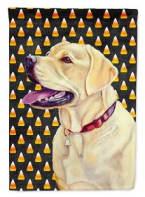Labrador Retriever Candy Corn Halloween Garden Flag