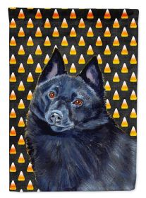 Schipperke Candy Corn Halloween Garden Flag