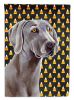 Weimaraner Candy Corn Halloween Garden Flag