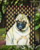 Pug Candy Corn Halloween Garden Flag