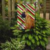 Great Dane Candy Cane Christmas Garden Flag
