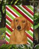 Dachshund Candy Cane Christmas Garden Flag
