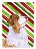 Australian Shepherd Candy Cane Christmas Garden Flag
