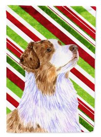 Australian Shepherd Candy Cane Christmas Garden Flag