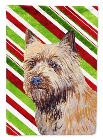 Cairn Terrier Candy Cane Christmas Garden Flag