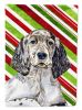 English Setter Candy Cane Christmas Garden Flag