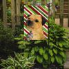 Border Terrier Candy Cane Christmas Garden Flag