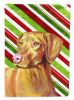 Vizsla Candy Cane Christmas Garden Flag