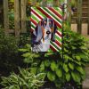 Basset Hound Candy Cane Christmas Garden Flag