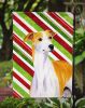 Whippet Candy Cane Christmas Garden Flag