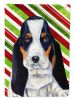 Basset Hound #2 Candy Cane Christmas Garden Flag