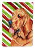 Bloodhound Candy Cane Christmas Garden Flag