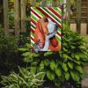 Basset Hound #3 Candy Cane Christmas Garden Flag
