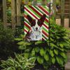 Corgi Candy Cane Christmas Garden Flag